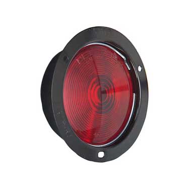 Peterson M425 Incandescent Stop/Turn/Tail, Round, Flange-Mount 5.5″, Red, Bulk Pack