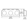 Peterson 426-11 Module Box, 3 Lights, 19.8125″X2.125″, Poly Bag