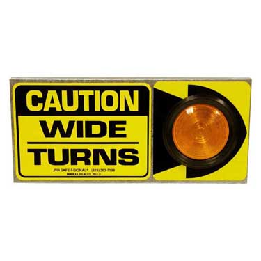 Peterson 426WTA Incandescent Wide-Turn Signal, Rectangular, Mid-Trailer, 17.875″X8″, Amber, Box