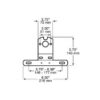 Peterson B428-09 License Bracket, Universal, Oblong, Steel, 8.50″X2.75″, Bulk Pack