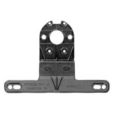 Peterson 440-09 License Bracket, Universal, Black Plastic, 8.5″X2.75″