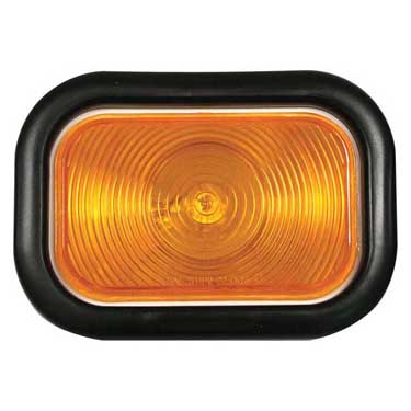 Peterson 450KA Incandescent Stop/Turn/Tail, Rectangular, Kit, 3.4375″X5.3125″, Amber, Poly Bag