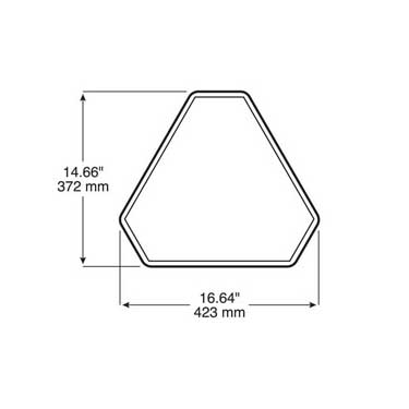 Peterson 459 Smv Sign, W/ Back Plate, 16.25″X14″, Box