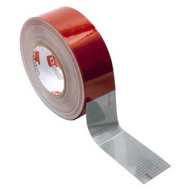 Peterson 465-2 Conspicuity Tape, Red/ White 11/ 7, 600 Cp, 150’L, 2″, V92, Box