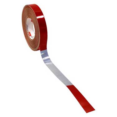 Peterson 465-5 Conspicuity Tape, Red/ White 11/ 7, 1, 000 Cp, 150’L, 1″, V82, Box