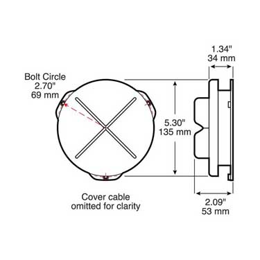 Peterson B46 Certificate Holder, Round, Bulk Pack