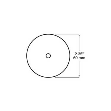 Peterson 477R Reflector, Center-Mount Round, 2.375″, 2 Per Poly Bag