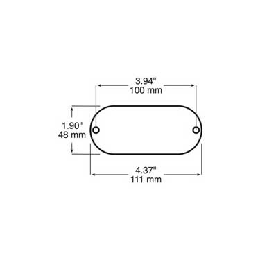 Peterson B480A Reflector, Quick-Mount, Oblong, 4.37″X1.875″, Bulk Pack