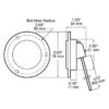 Peterson M4892FA Led Marker/ Clearance, P2, Round, Hardwired, Reflex, W/ Flange, 2.5″, Amber, Bulk Pack