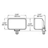 Peterson M503HF Incandescent Tractor/ Work Light, Rectangular, Flood, 5.85″X4.02″, White, Bulk Pack