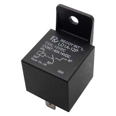 Peterson V520-40 Relay, 40 Amp, 12 Volt, Viz Pack