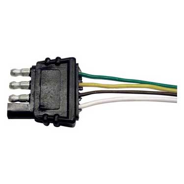 Peterson B5400A Connector, Trailer, 4-Way, 12″ Lead Wires, Bulk Pack