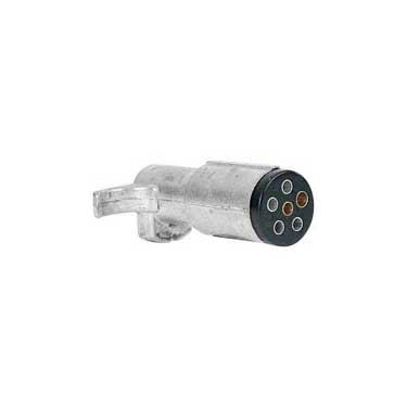 Peterson 5406P Connector, 6-Way, Round, Plug, Poly Bag