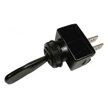 Peterson PMV5540PT Black Toggle Spst 16A/ 12V .50 Mount, Viz Pack