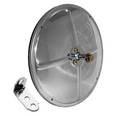 Peterson 608X Mirror, Convex, Round, Bright Stainless, 8″, Display Box