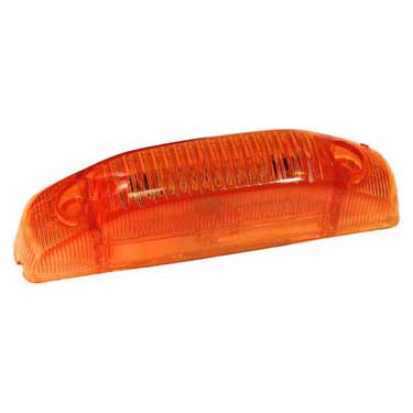 Peterson 60A-MV Led Marker/ Clearance, P2, Rectangular, Thin-Line, 4.5″X.9″ Multi-Volt, Amber, Poly Bag