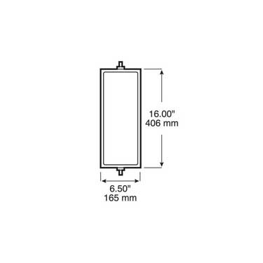 Peterson 615 Mirror, Econ Replacement, 6.5″X16″, Box