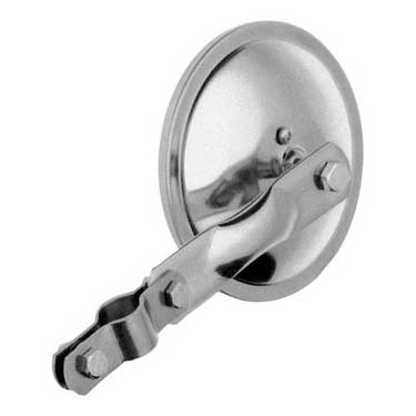 Peterson 655X Mirror, Convex, Clamp On, Round, Stainless Steel, 6″, Display Box