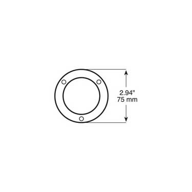 Peterson B7005S Bezel, Round, Theft Deterrent, 2″, Bulk Pack
