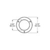 Peterson B7007S Bezel, Round, Theft Deterrent, 2.5″, Bulk Pack