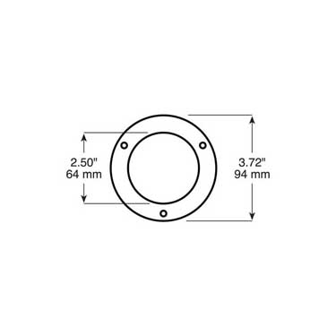 Peterson 7007S Bezel, Round, Theft Deterrent, 2.5″, Poly Bag