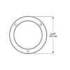 Peterson B7009S Bezel, Round, Theft Deterrent, 4″, Bulk Pack