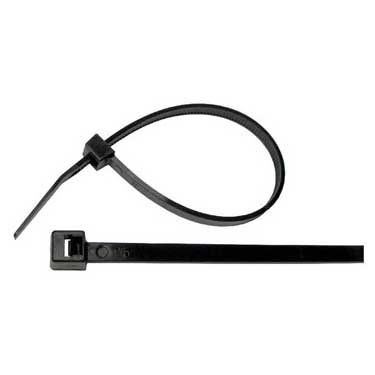 Peterson PMV7074PT 4″ Black Nylon Tie Wrap 18# Turn Signal (25), Viz Pack