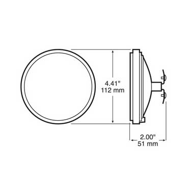 Peterson 711 Led Replacement Beam Round, Work Light Par 36, 900 Lumen, 4.41″, Box