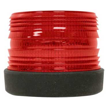 Peterson 796R Strobe Beacon, Led, Single Flash, 5.75″X4.50″, Red, Box