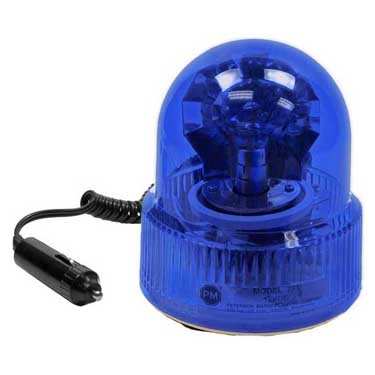 Peterson V771B Incandescent Revolving Light, Beacon, Economy, 5.5″X4.63″, Blue, Viz Pack