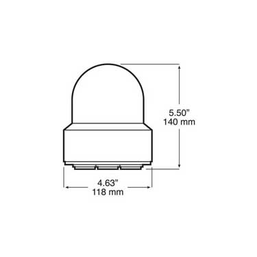 Peterson V773A Strobe Light, Alternating Beacon Magnetic Mount W/ Plug, 4.63″X5.50″, Amber, Viz Pack