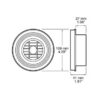 Peterson 786-97-BT2 Back-Up Alarm, 97 Decibels, W/ 1.80 Bullets, 4.29″ Dia., Box