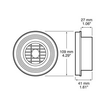 Peterson 786-97 Back-Up Alarm, 97 Decibels, 4.29″ Dia., Box