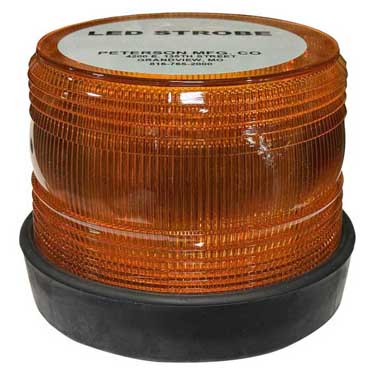 Peterson 796-1A Led Strobe Beacon, Double Flash, 5.75″X4.50″ Multi-Volt, Amber, Box