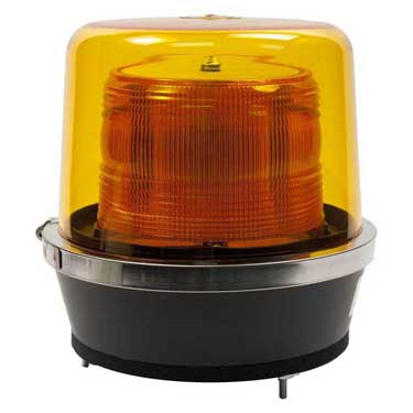 Peterson 799A Led Strobe Light, Beacon 360 Degree Ee Pipe Mount 8″X8.25″ Multi-Volt, Amber, Box