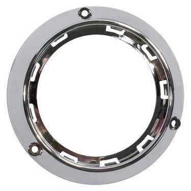 Peterson 817-10 Bracket, Surface Mount, Round, Chrome, 4″, Poly Bag