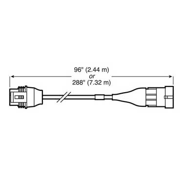 Peterson 817-49288 Plug, Extension Harness, Amp To Molded Amp, Plug, 288″, Poly Bag