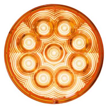 Peterson M817SA-9 Led Strobe Light, Round, Amp, Grommet-Mount, Class 1, 4″, Multi-Volt, Amber, Bulk Pack