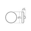Peterson 882K-7 Led Stop/Turn/Tail, & Back-Up Light, Round, Grommet-Mount W/ Plug, Kit 4″, Red + White, Poly Bag