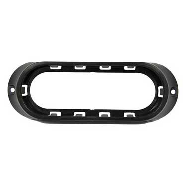 Peterson 820-09 Bracket, Surface-Mount, Oval, Black, 8.25″X2.8″, Poly Bag