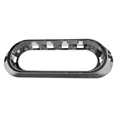 Peterson 820-10 Bracket, Surface-Mount, Oval, Chrome, 8.25″X2.8″, Poly Bag