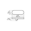 Peterson 821A-22 Led Front Park & Turn, 22 Diode, Pl3 Housing, Grommet-Mount, 6.5″X2.25″ 12V, Amber, Poly Bag