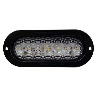 Peterson M823CTL-7 Led Back-Up Light, Oval, Amp, Narrow Flange 7.88″X3.31″, White, Bulk Pack