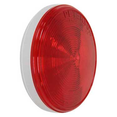 Peterson 816R Led Stop/Turn/Tail, Round, Single-Diode, Grommet-Mount, 4″, Red, Poly Bag