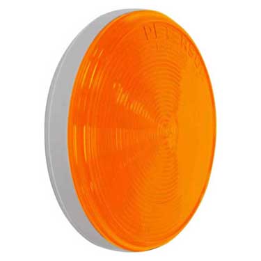 Peterson 826A-MV Led Turn Signal, Round, 4″, Multi-Volt Amber, Amber, Poly Bag