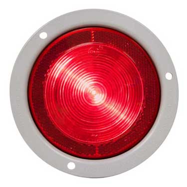 Peterson M827FR Led Stop/Turn/Tail, Round, Single Diode Flange-Mount W/ Reflex, 4″, Red, Bulk Pack