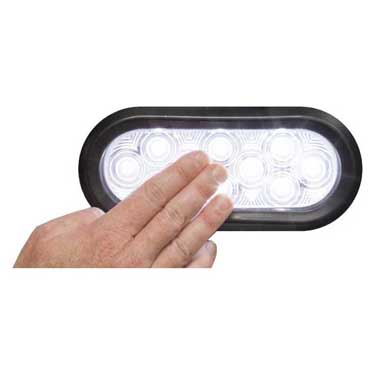 Peterson 870W Led Oval, Dome Light, White, Poly Bag