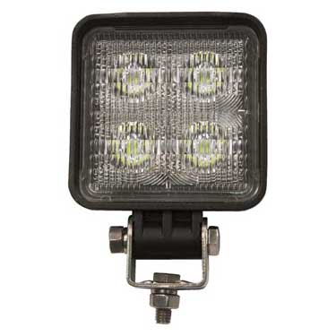 Peterson 904-MV-BT2 Led 3″ Square Work Light W/ .180 Bullet Terminal S, White, Box