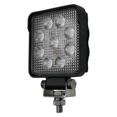 Peterson V910-MV Led Work Light, Square, Pedestal Mount 1350 Lumen 4.29″X4.29″ Multi-Volt, White, Viz Pack