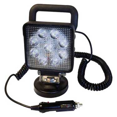 Peterson 910M-MV Led Work Light W/ Swtch Square Magnetic Mount, 1200 Lumen, 4″X4″, Multi-Volt, White, Box